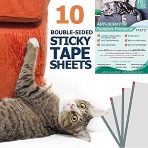 Lot Of 2 FTSTC Cat Scratch Deterrent Tape 10PCSDouble Sided Furniture Protectors